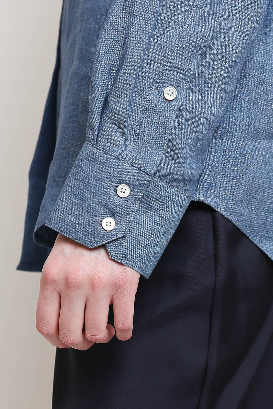 Rohe, Bluse Classic Chambray in Ocean Blue