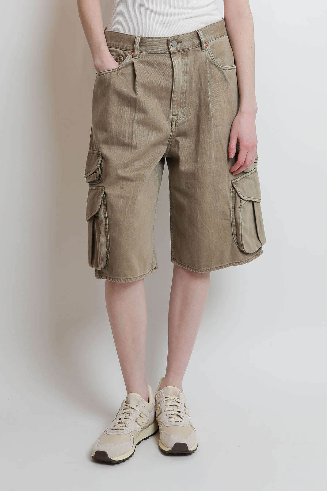 Denimist, Shorts Kelby Cargo in Worn Khaki