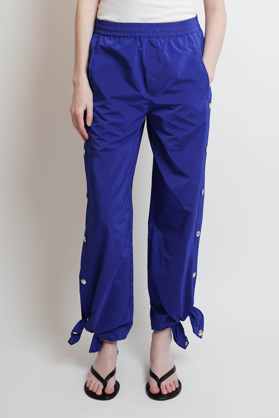 Tibi, Hose Nylon Snap in Blau