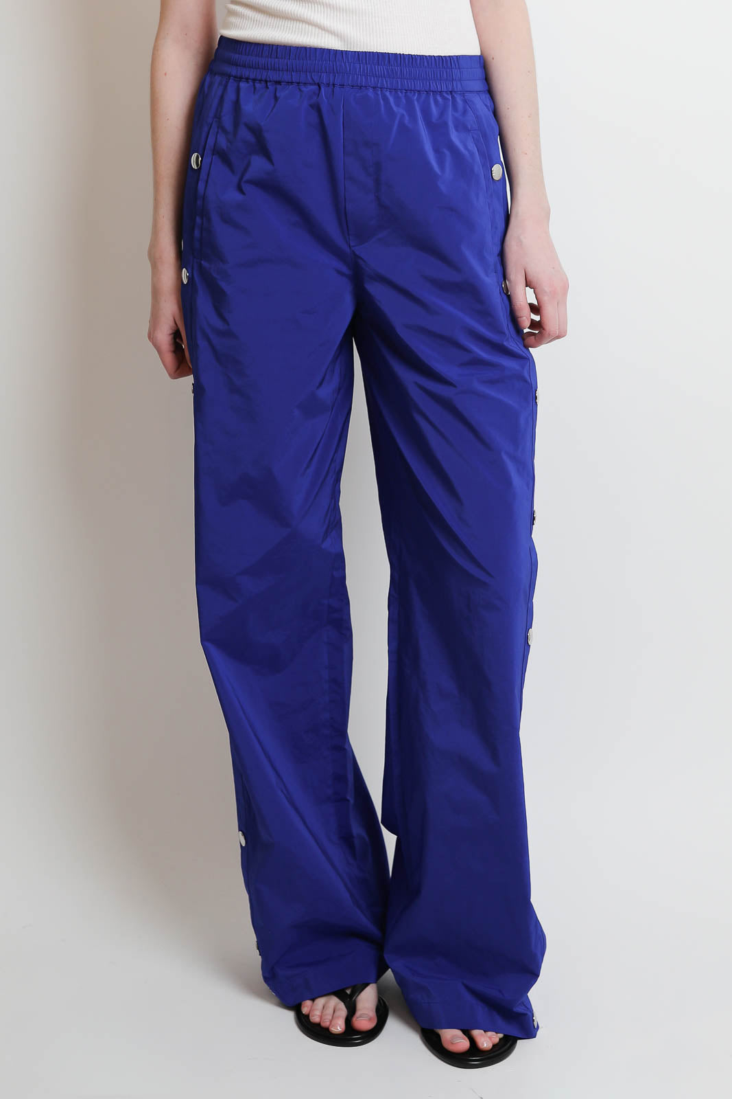 Tibi, Hose Nylon Snap in Blau