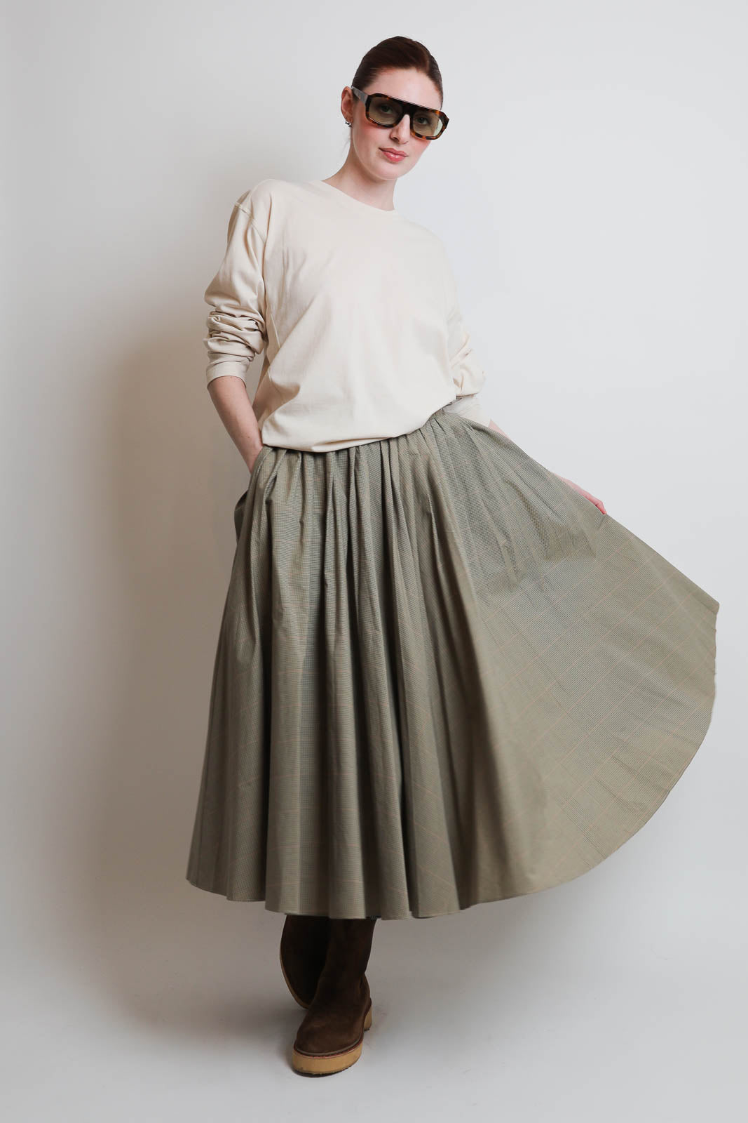 6397, Rock Pull-On Pleated in Plaid