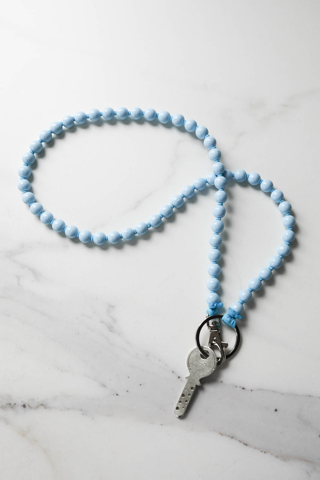 Schlüsselanhänger in Pastelblue/Turquise