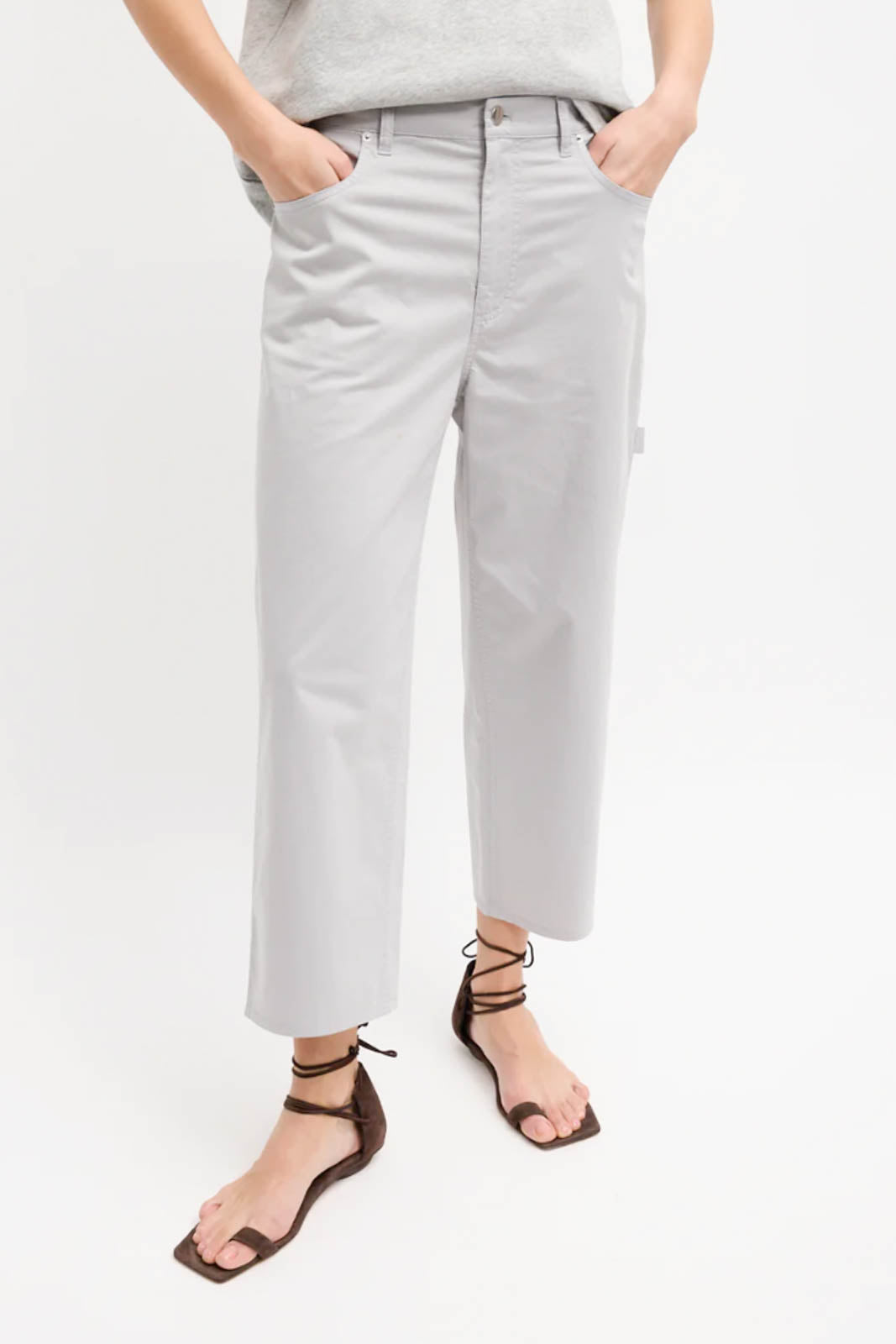 Hose Slouchy Cargo in Grau