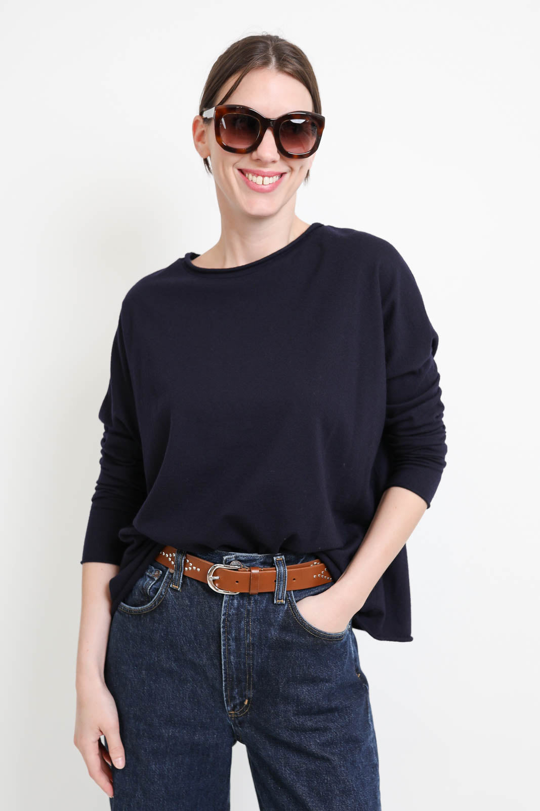 Labo.Art, Pullover Maglia Carla in Atlantic