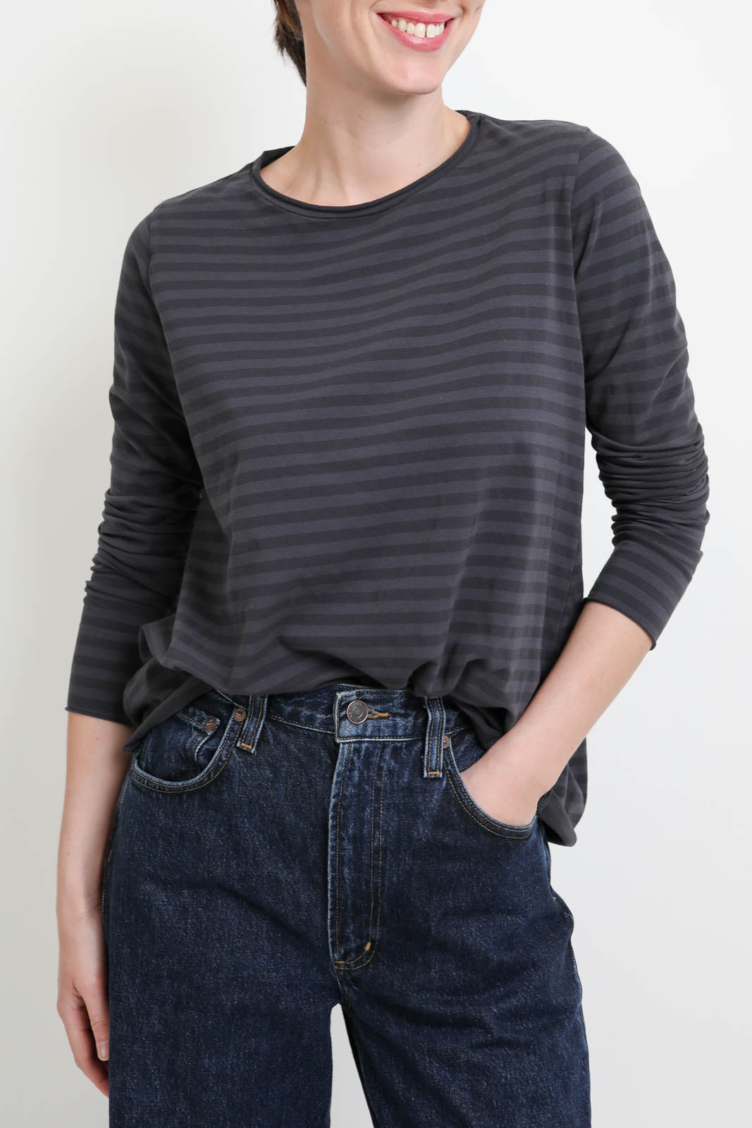 Labo.Art, Langarm-Shit Maglia Jeppe in Grafite