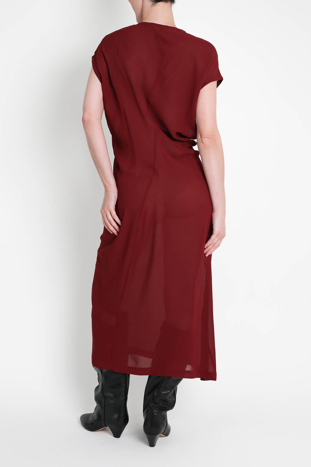 6397, Kleid S-Curve in Bordeaux