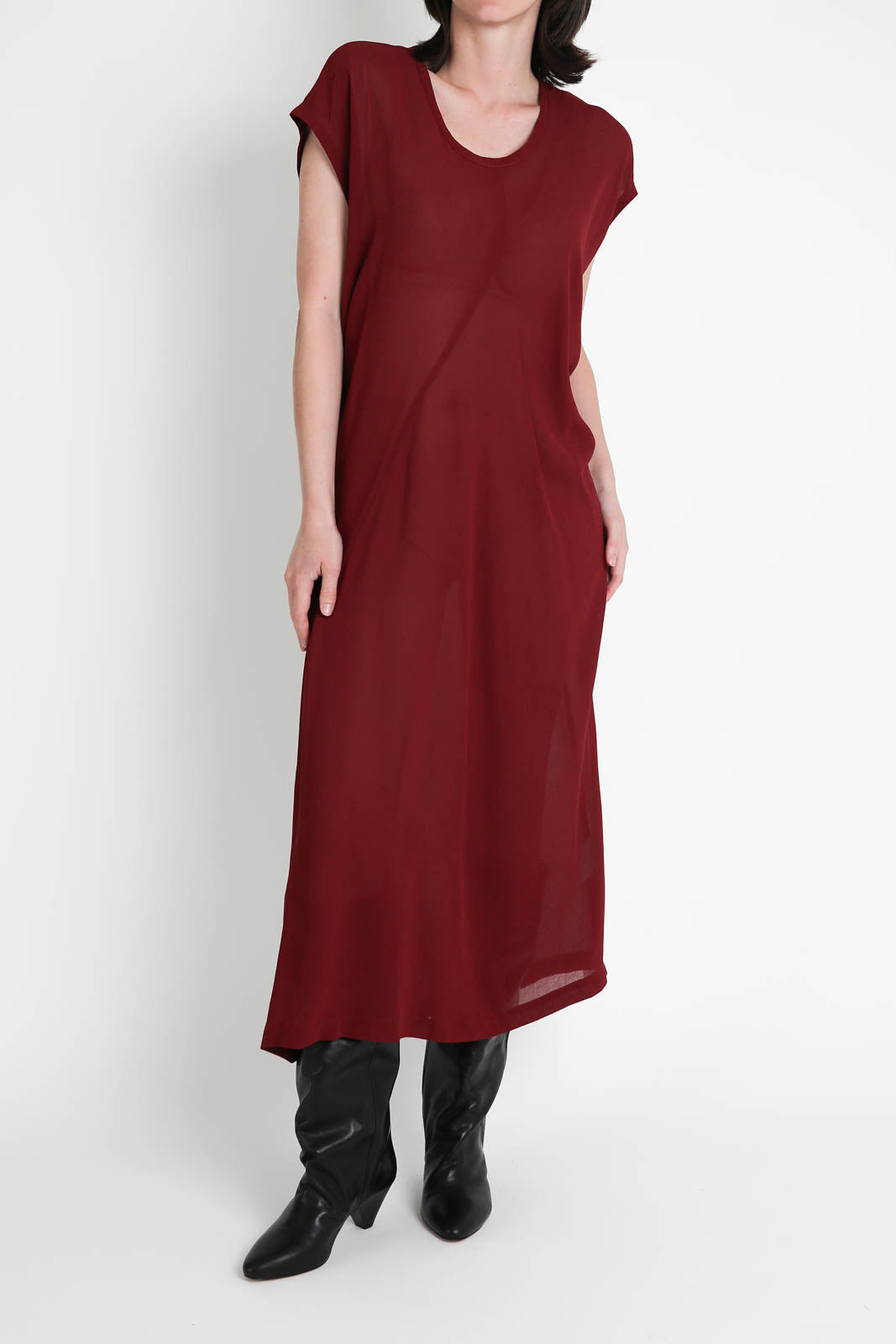6397, Kleid S-Curve in Bordeaux