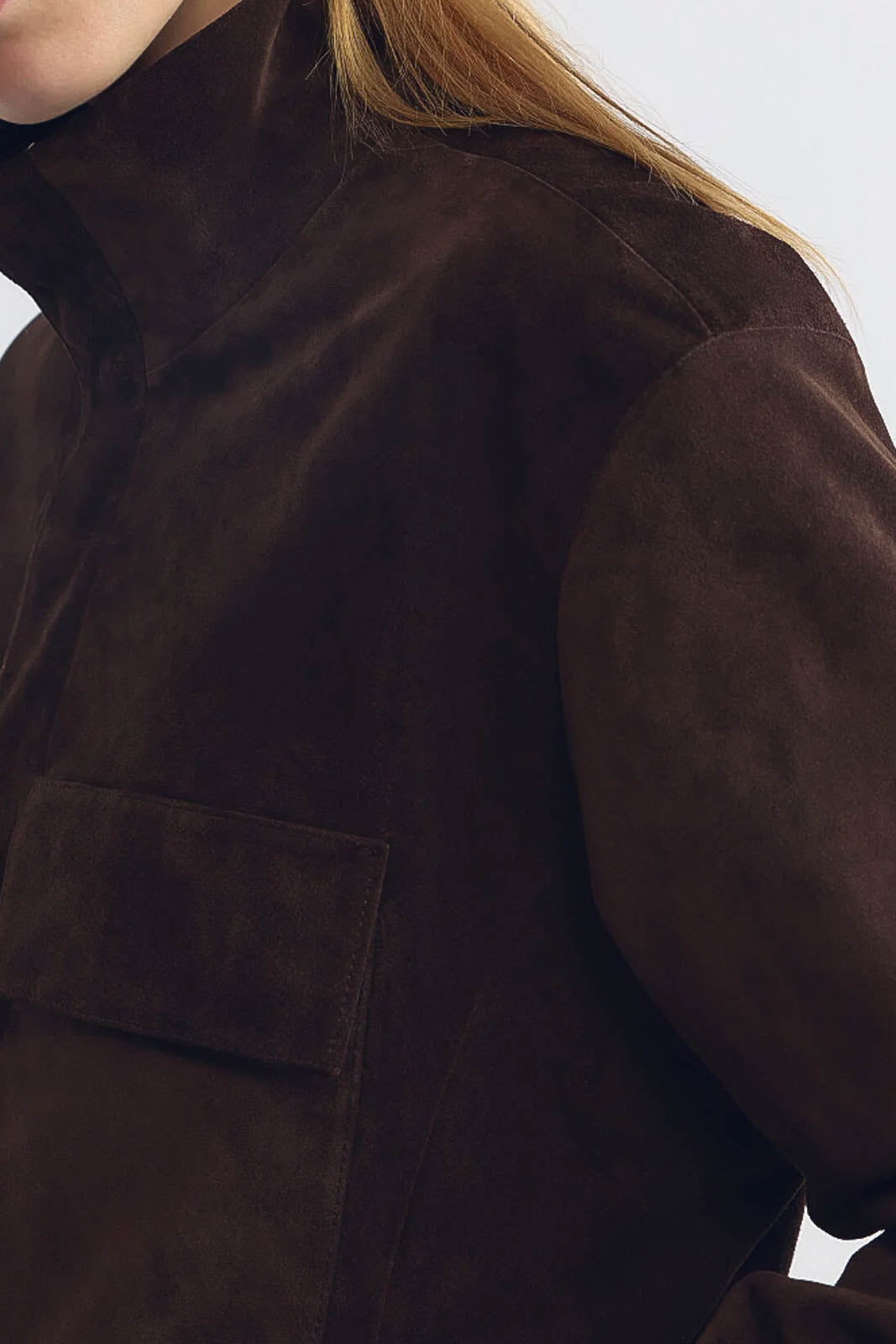 Nili Lotan, Jacke Cirque in Chocolate Brown