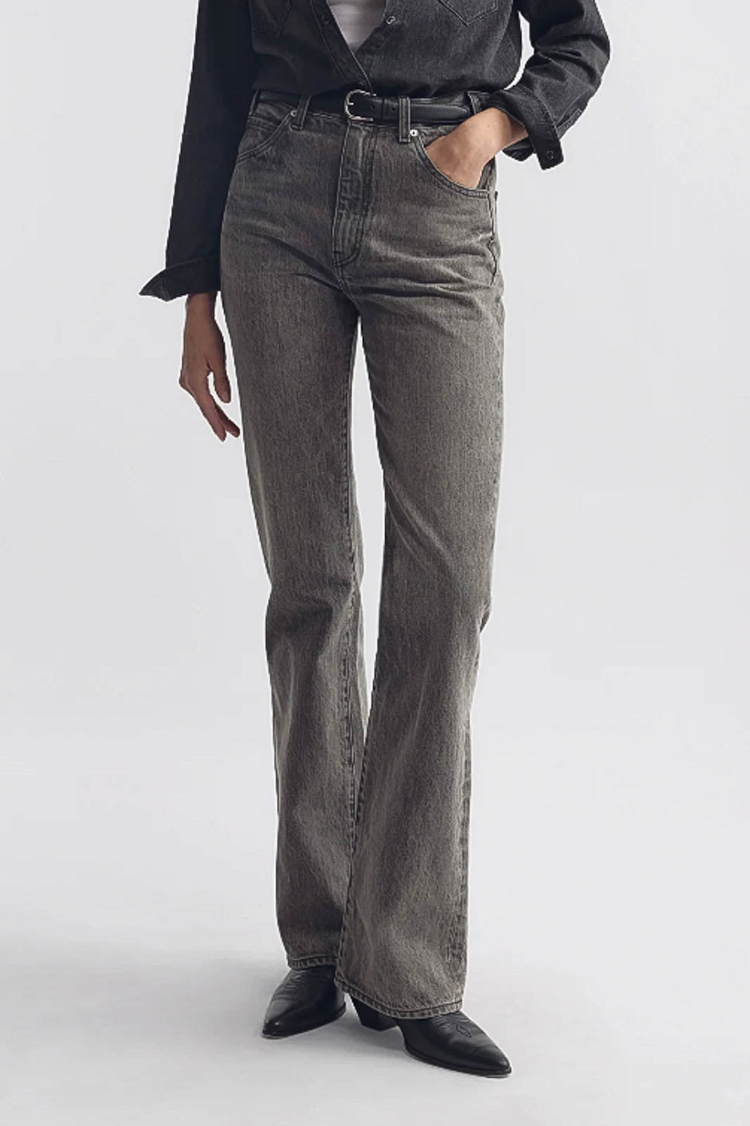 Nili Lotan, Jeans Joan in Ash Grey Wash