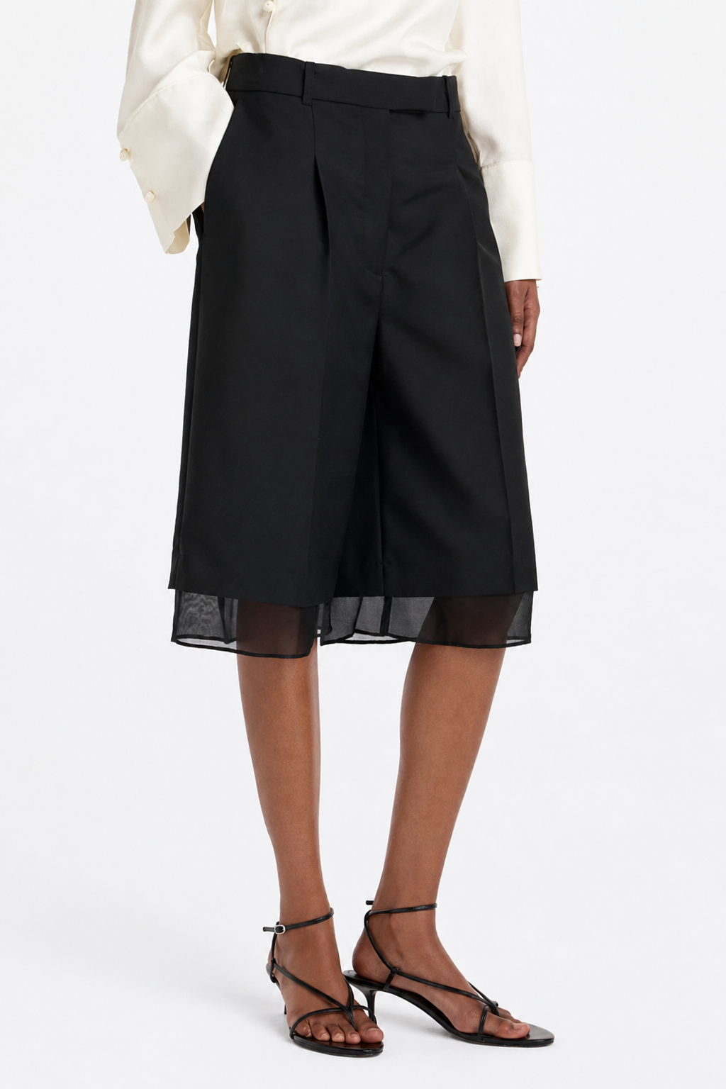 Rohe, Shorts Organza  in Schwarz