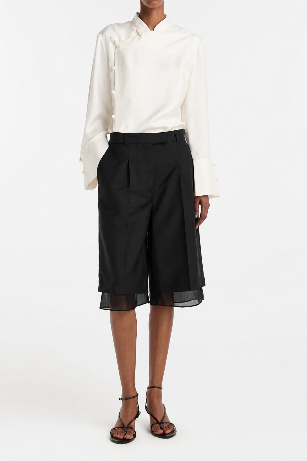 Rohe, Shorts Organza  in Schwarz