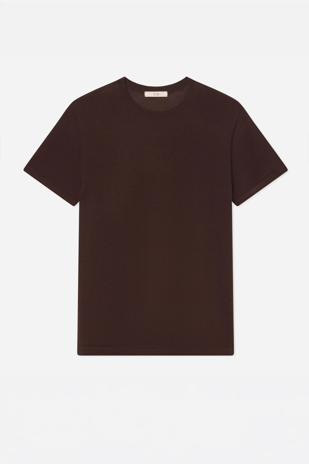 CO, T-Shirt aus Kaschmir in Chocolate
