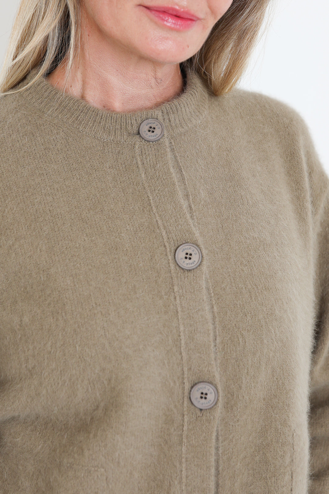 CTPlage, Cardigan Polo in Camel
