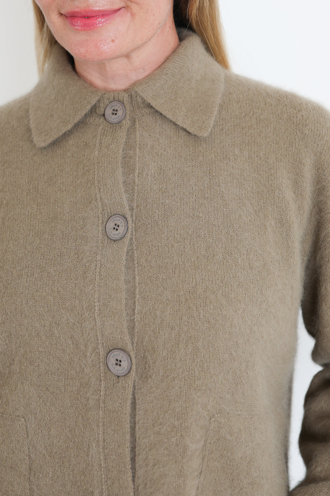 CTPlage, Cardigan Polo in Camel