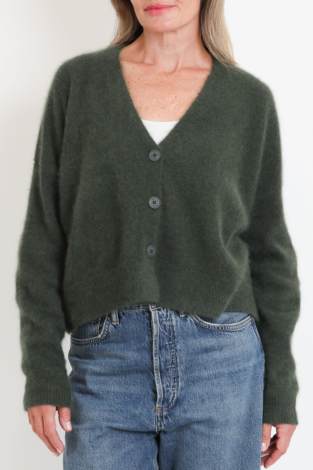 CTPlage, Cardigan aus Wolle in Khaki