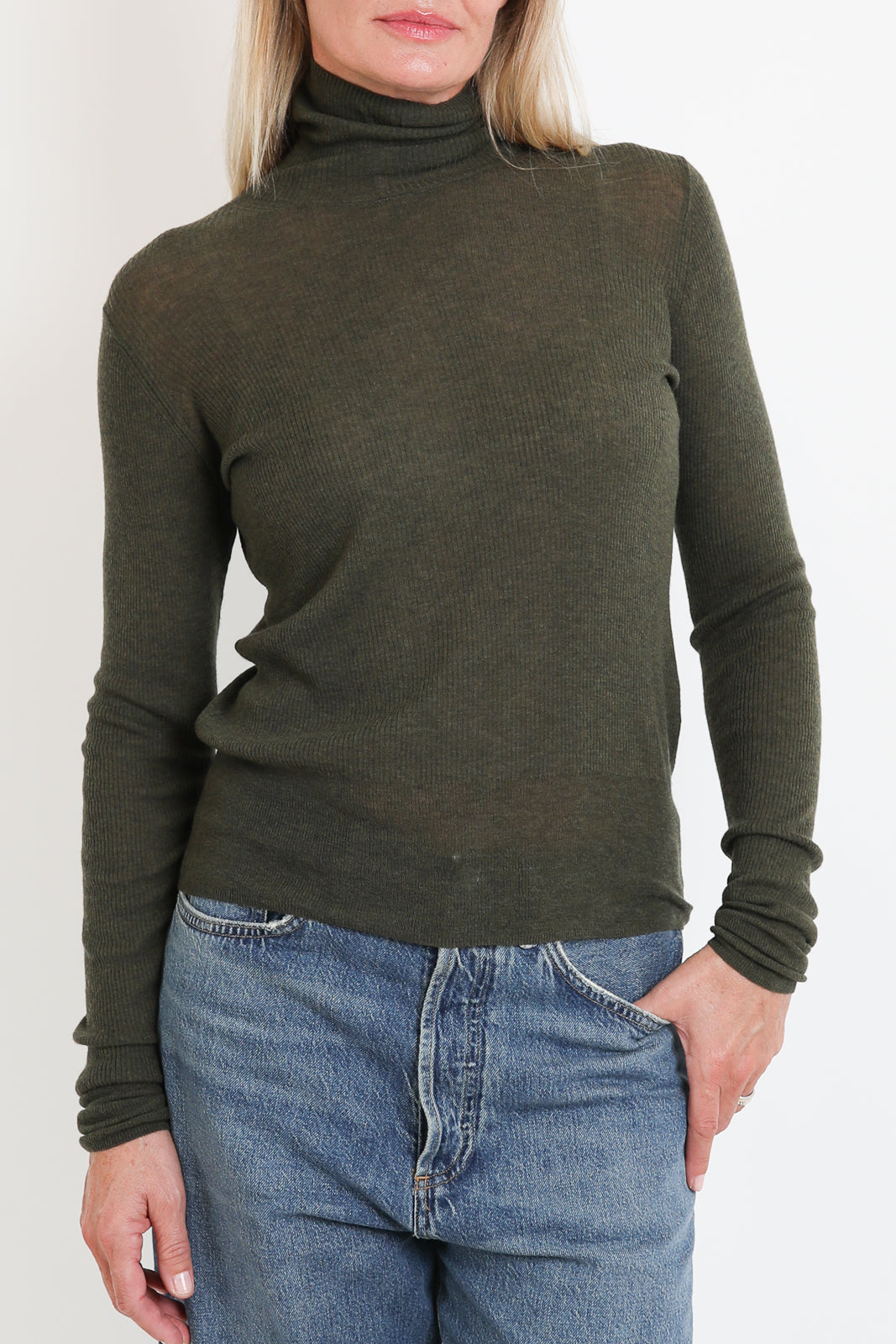 CTPlage, Pullover High Neck in Khaki