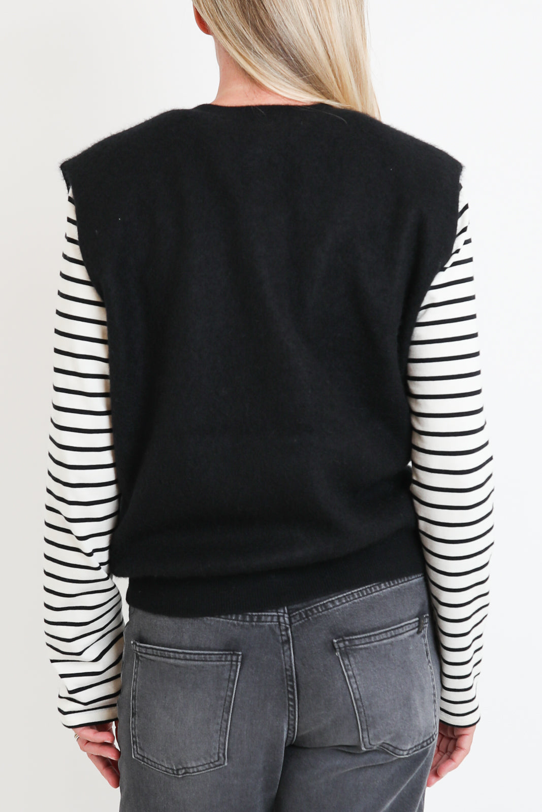 CTPlage, Gilet aus Wolle in Schwarz
