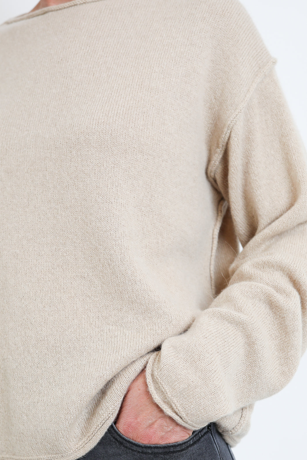 CTPlage, Pullover aus Alpakawolle in Beige