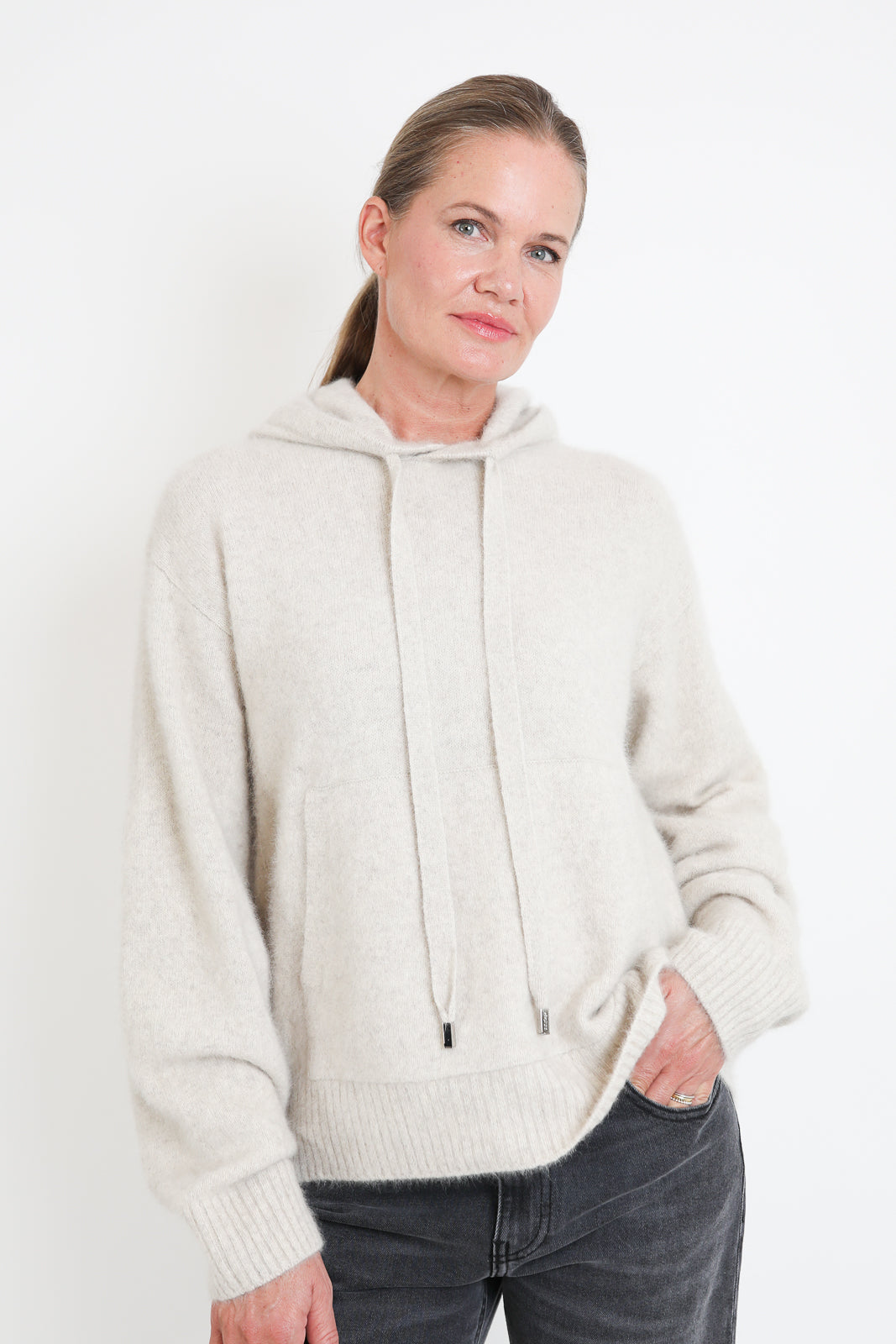 CTPlage, Pullover mit Kapuze in Ivory