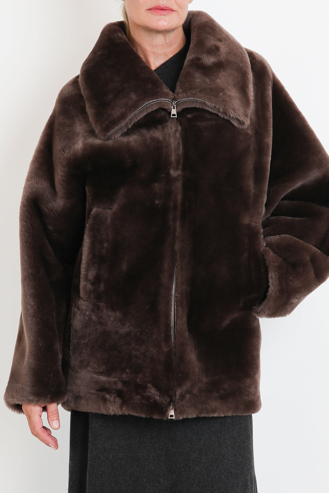 23 out of rules, Jacke Straight Merino in Quercia