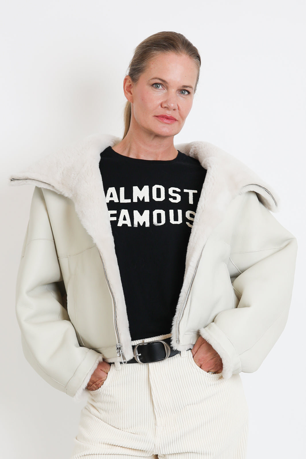 23 out of rules, Jacke Straight Merino Burro