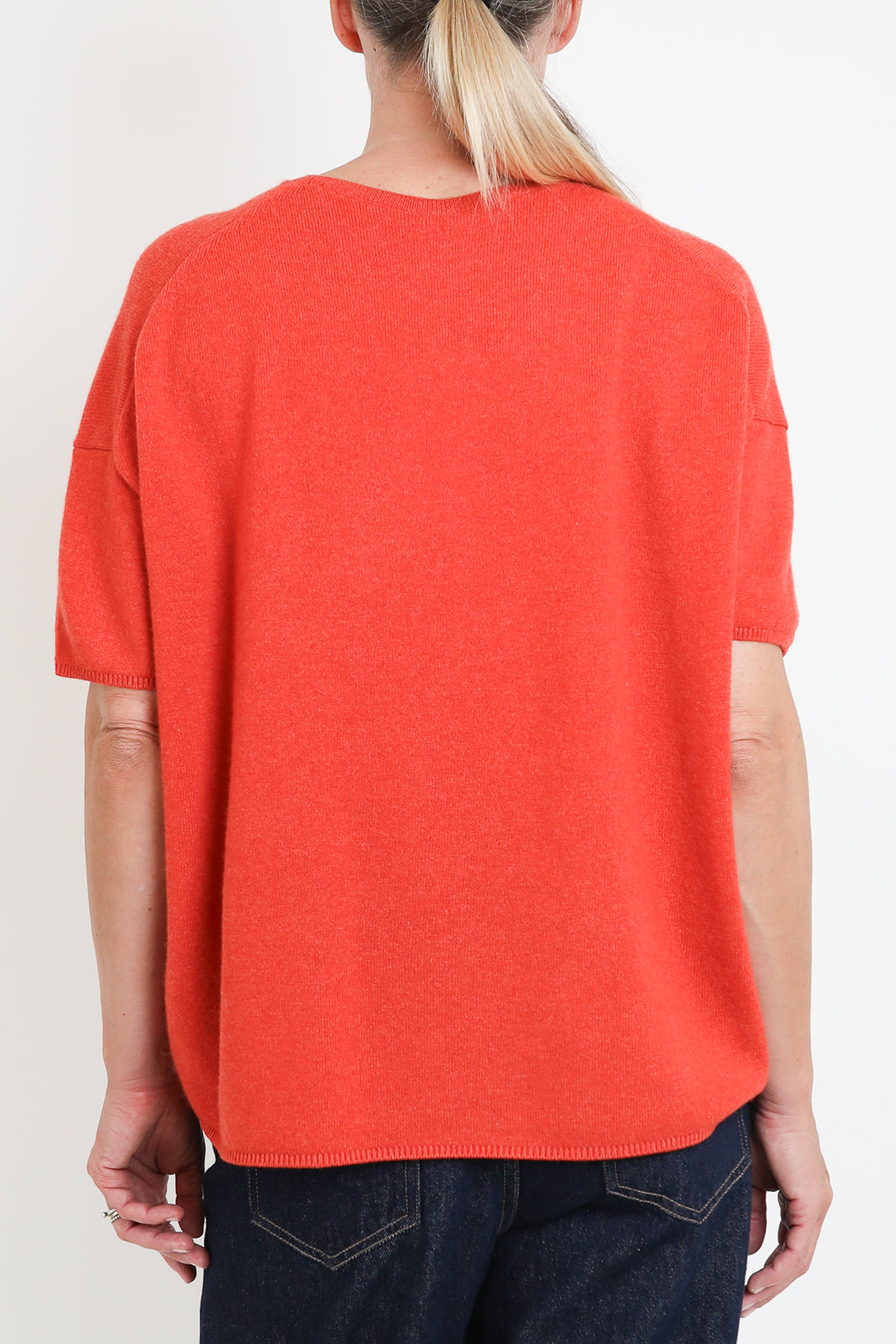 CTPlage, T-Shirt aus Kaschmir in Vermilion