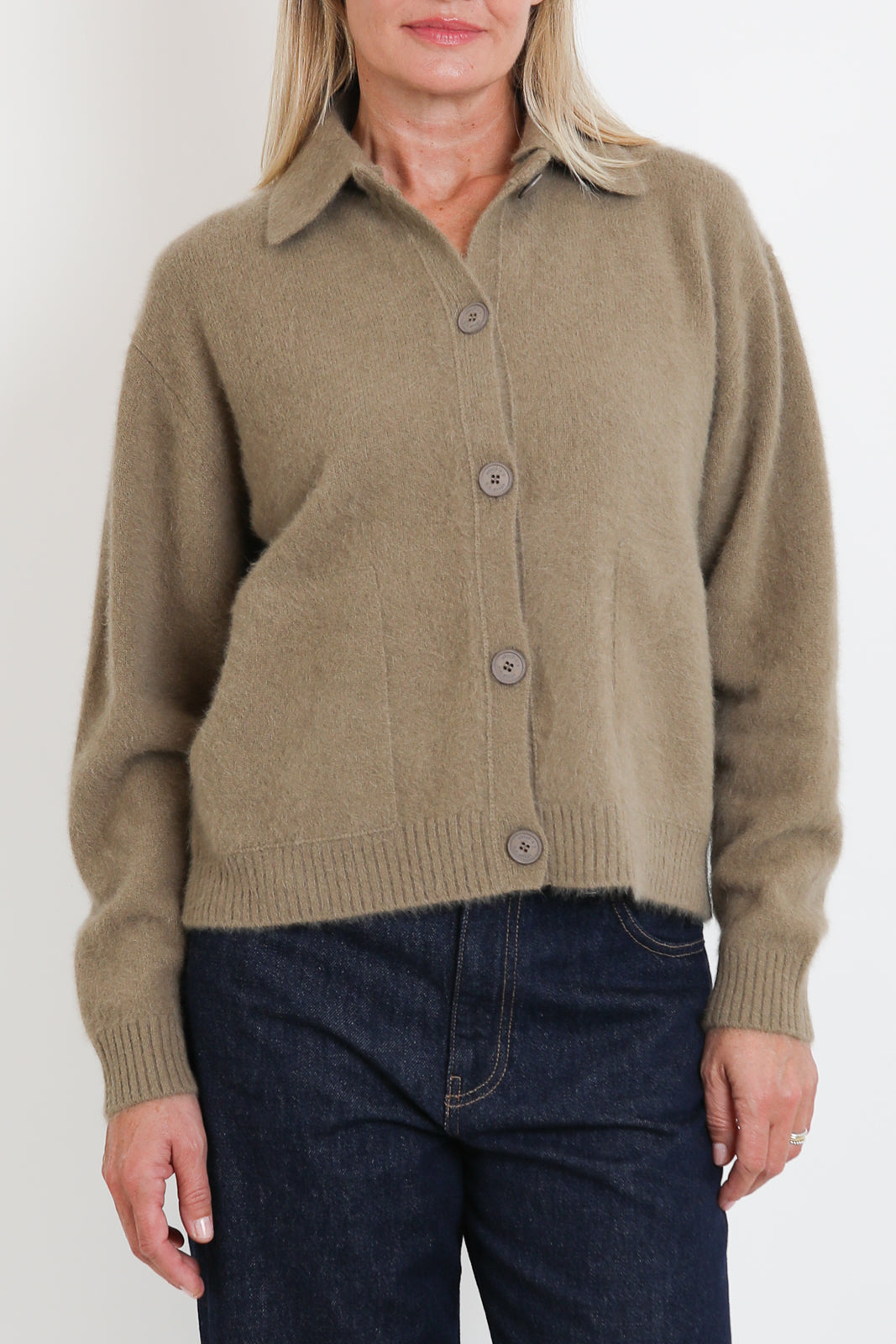 CTPlage, Cardigan Polo in Camel
