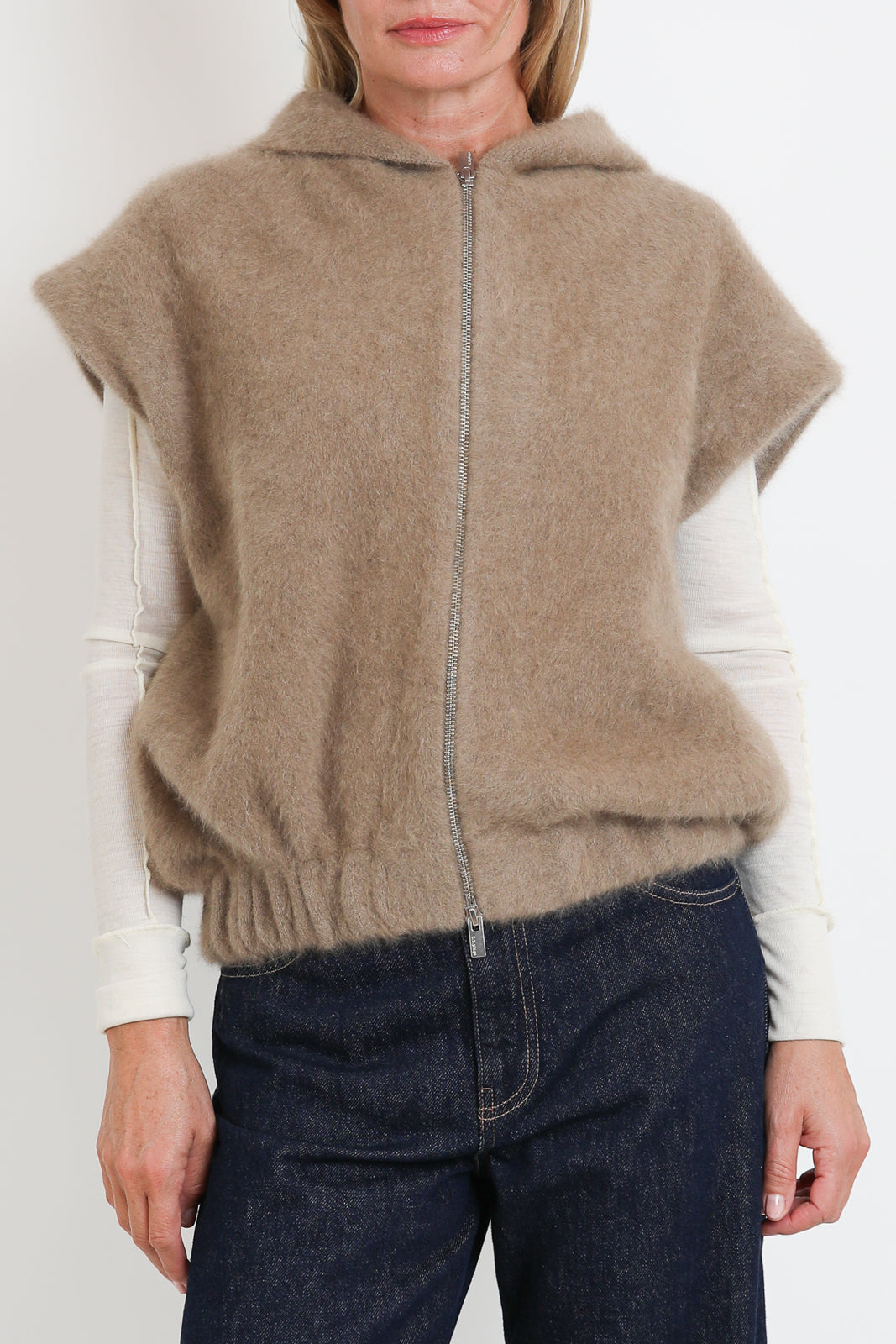 CTPlage, Gilet mit Kapuze in Camel