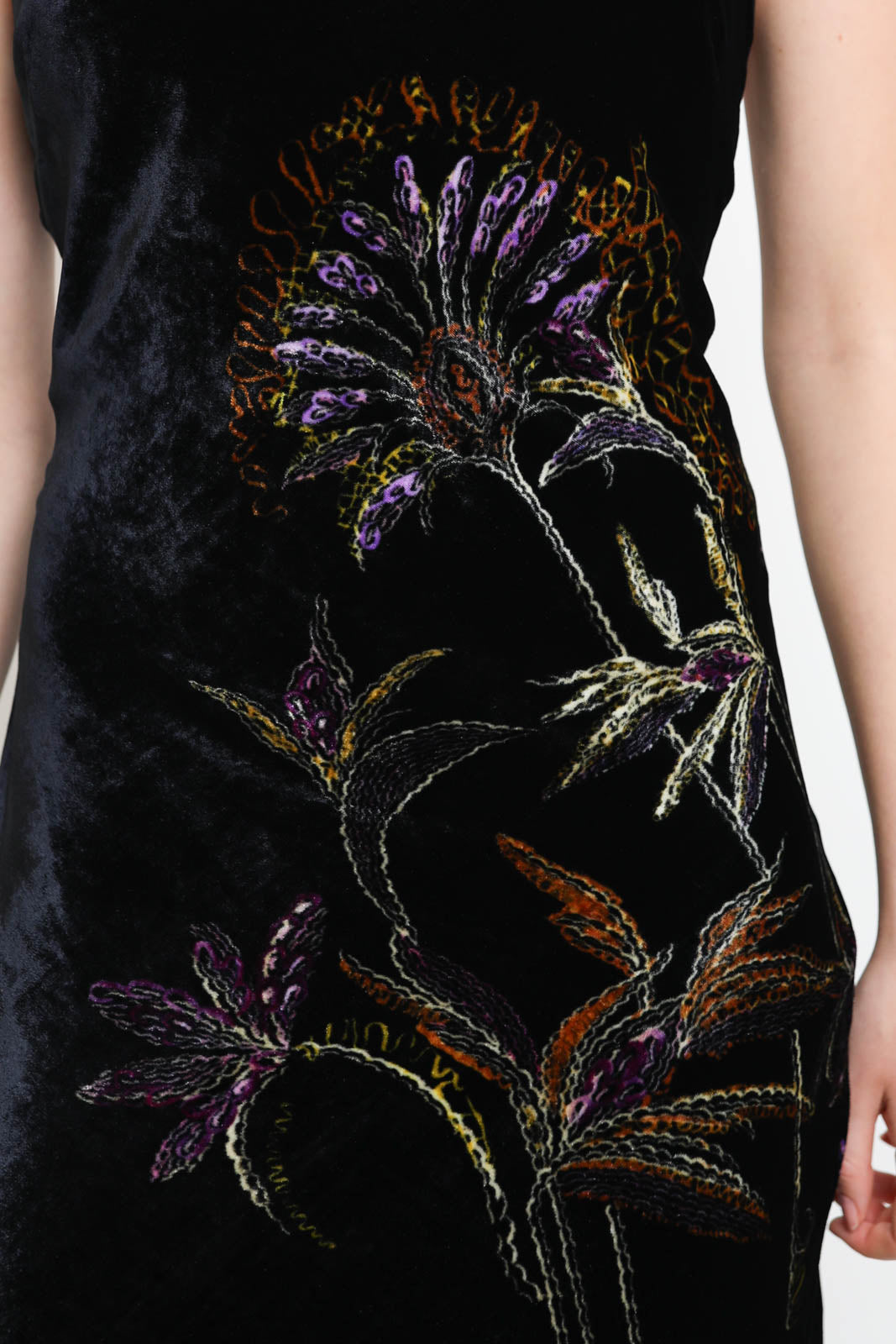 Forte-Forte, Kleid Sogni Velvet in Notte