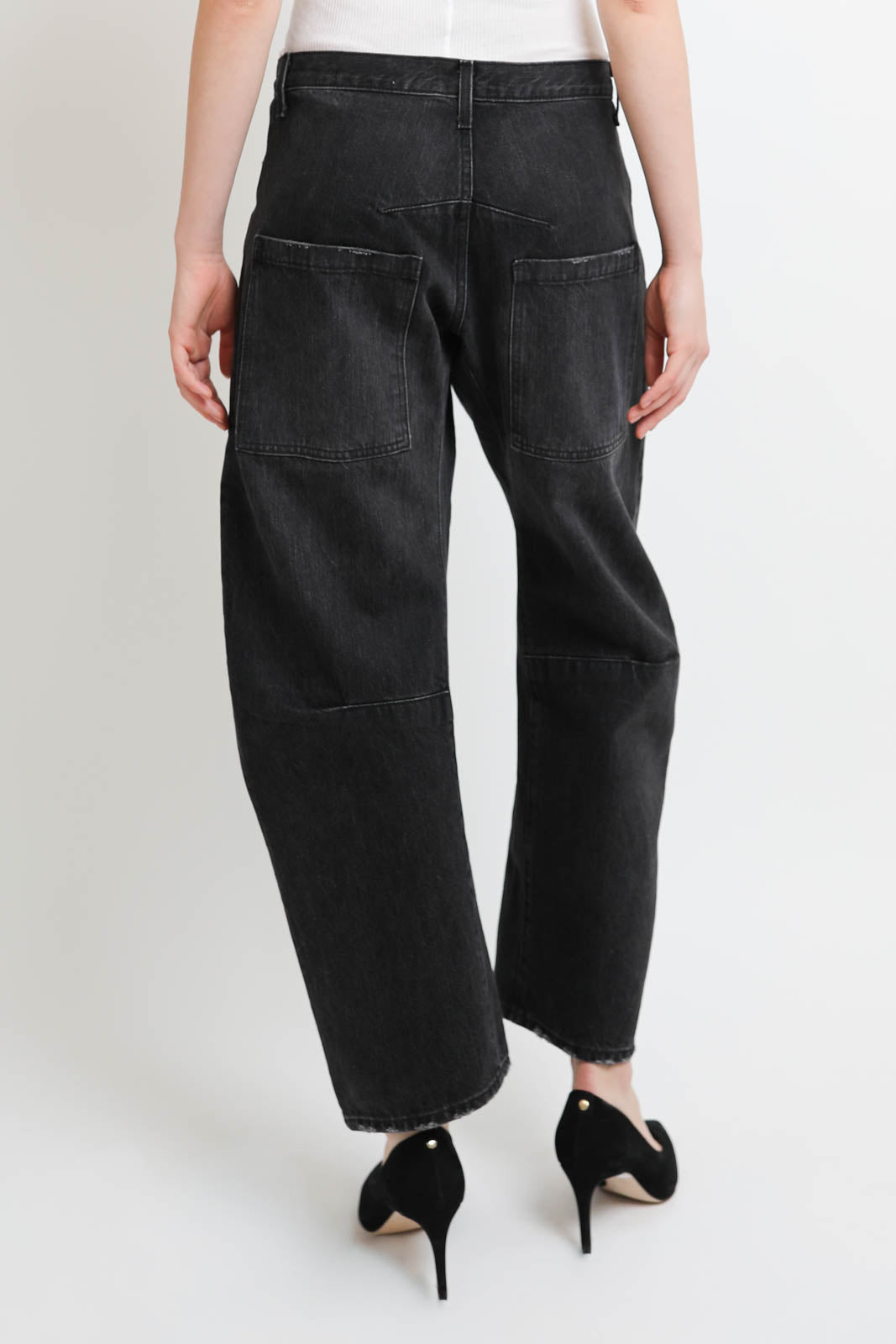 Nili Lotan, Jeans Shon in Stone Black Wash