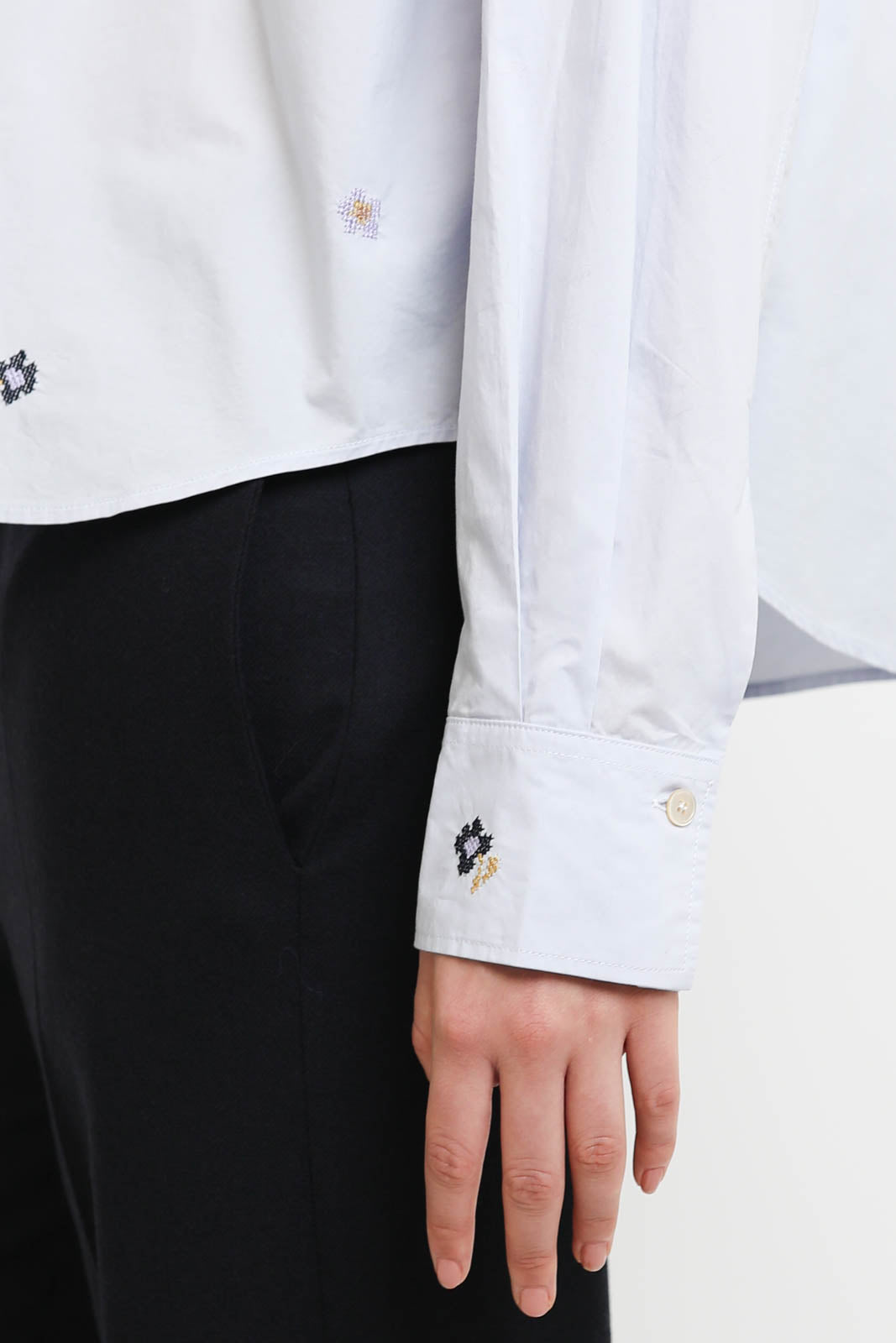 Forte-Forte, Bluse En Fleur in Ciel