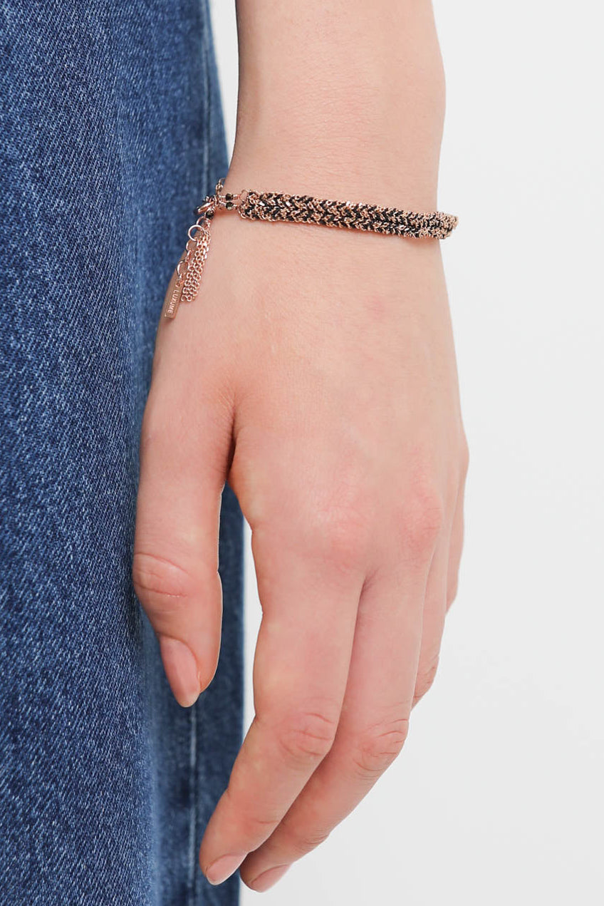 Marie Laure Chamorel, Armband Geflochten in Pink