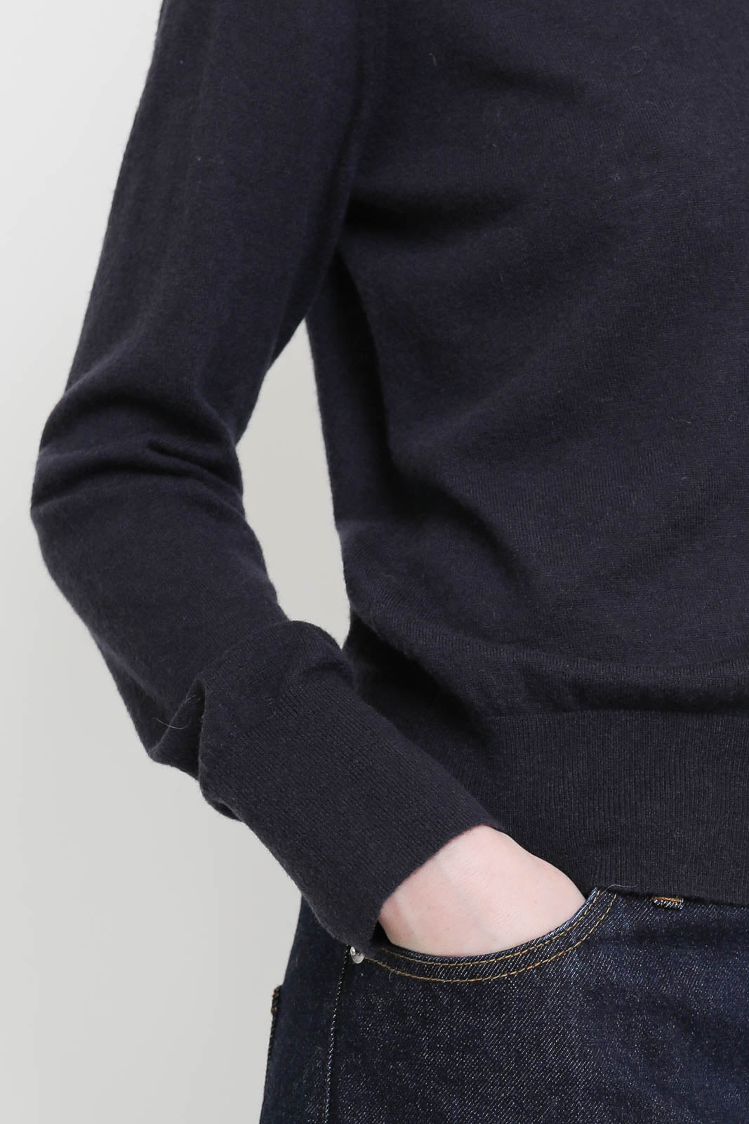 Tibi, Cardigan Shrunken in Navy