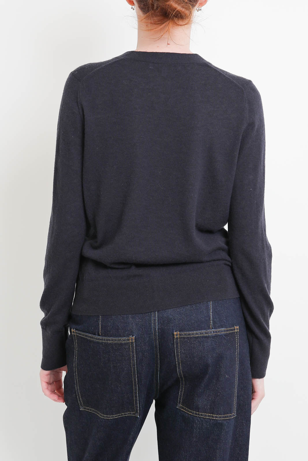 Tibi, Cardigan Shrunken in Navy
