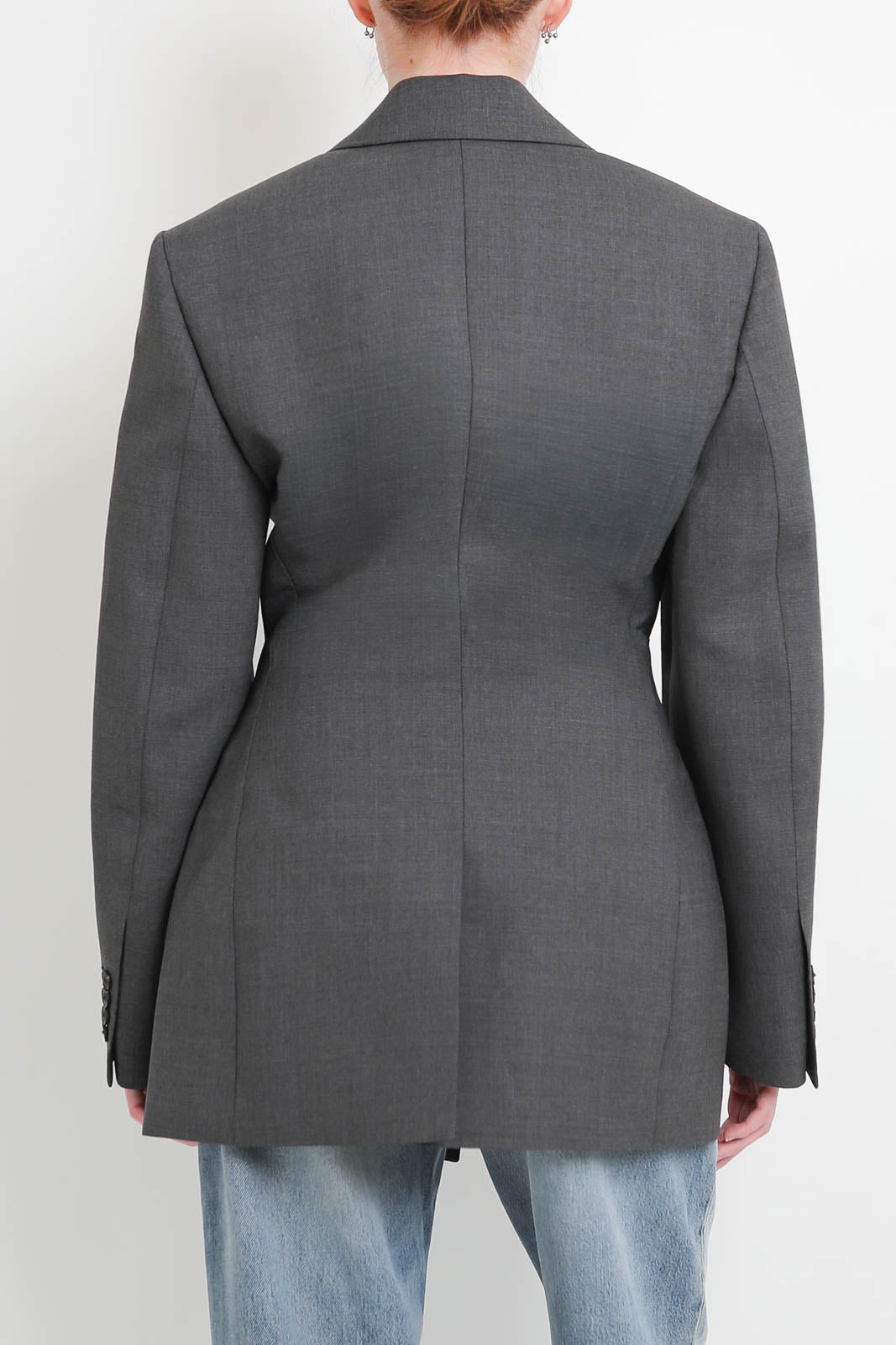 Rohe, Blazer Hourglass in Dark Grey Melange
