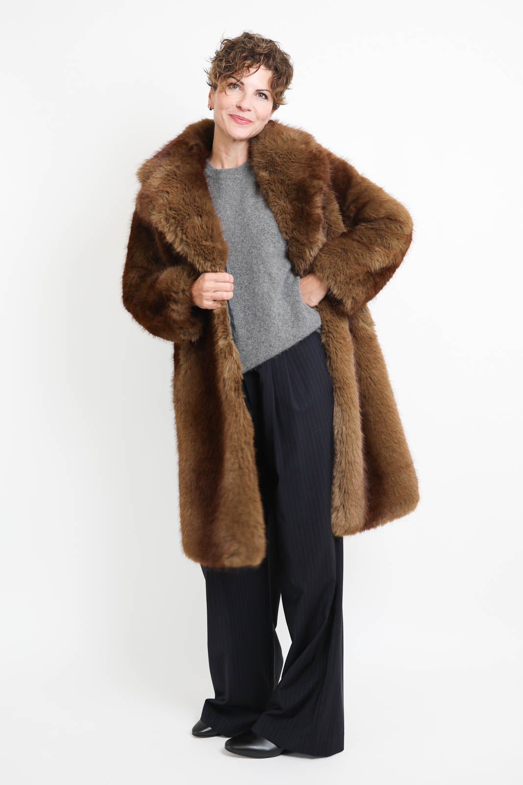 Apparis, Mantel Steffi in Mink