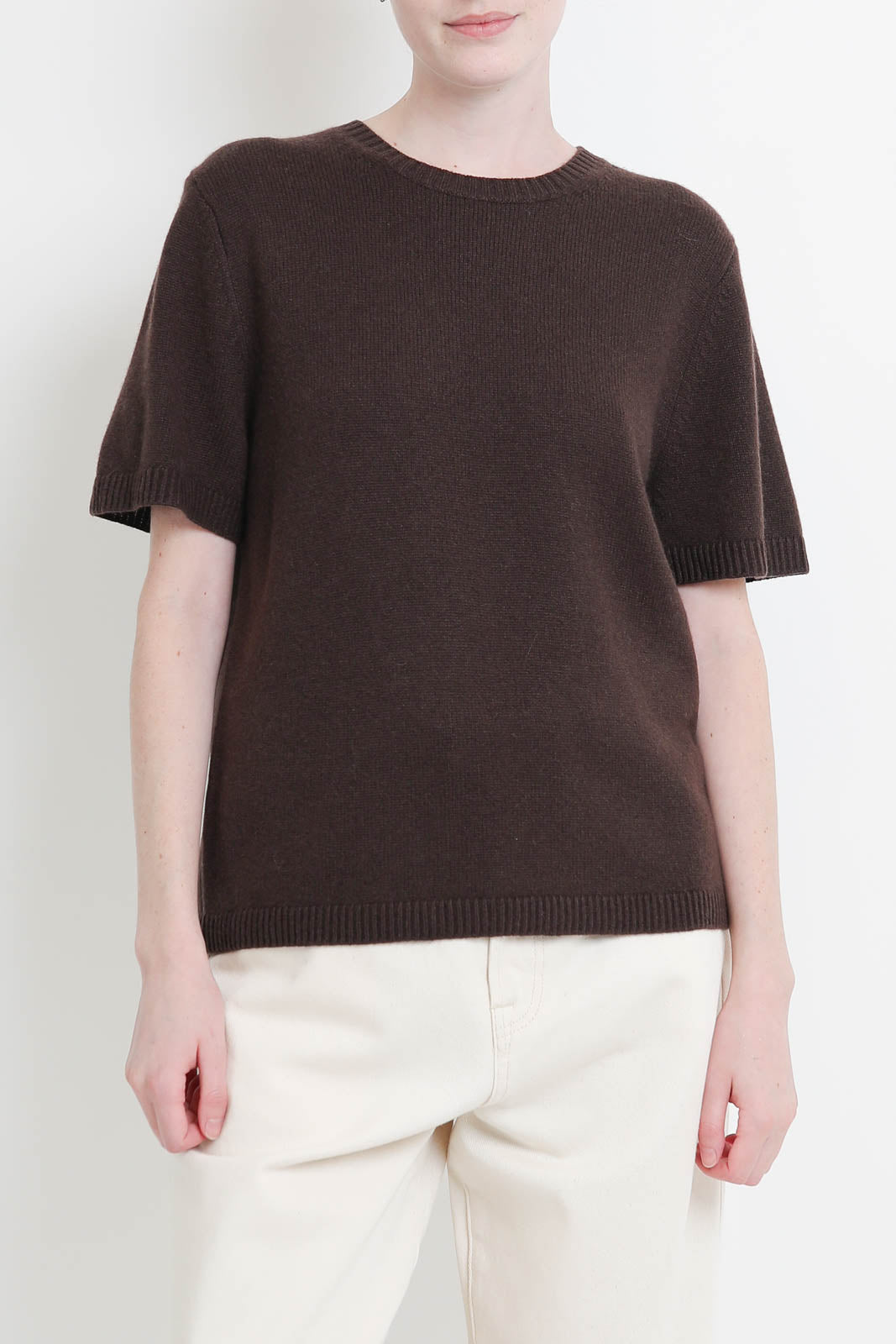 Soft Goat, T-Shirt Oversized in Mocha