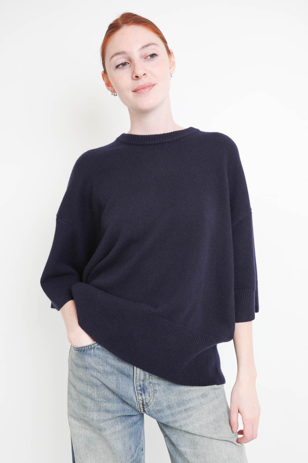 Extreme Cashmere, Pullover Sassie in Navy