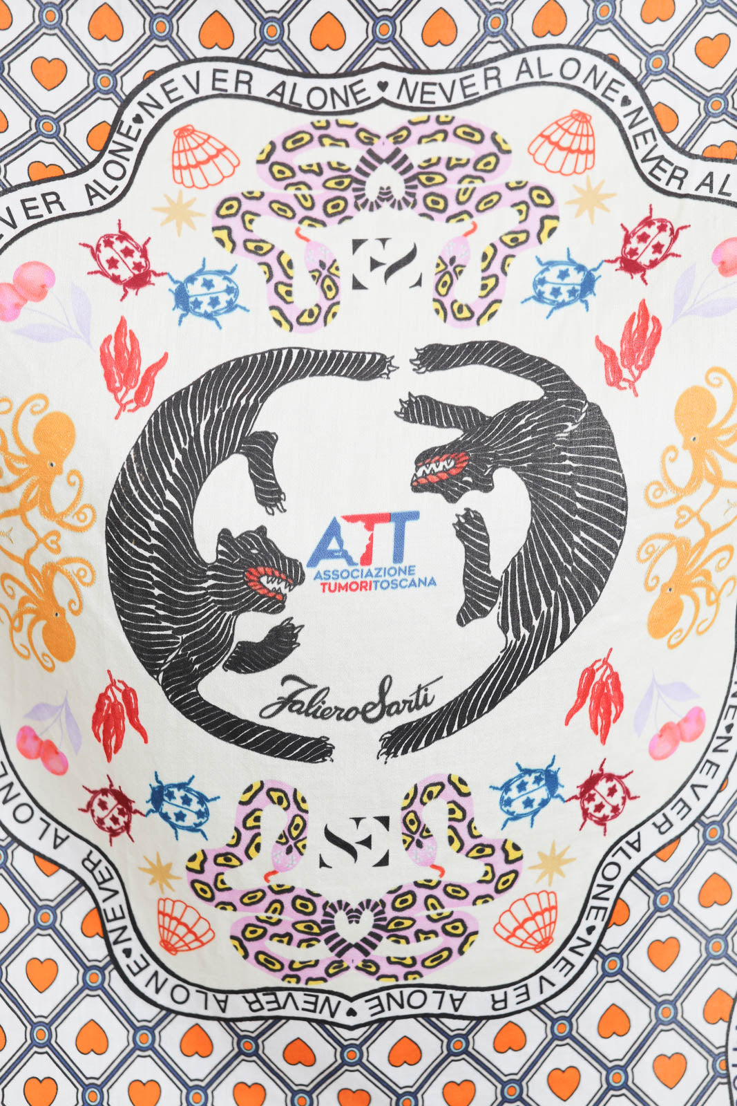 Faliero Sarti, Schal Vivere in Orange