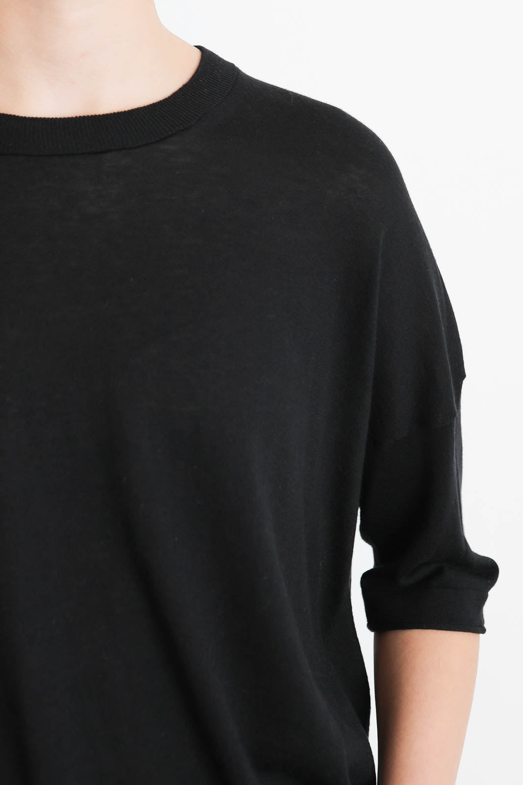 C. T. Plage, Pullover Round in Schwarz