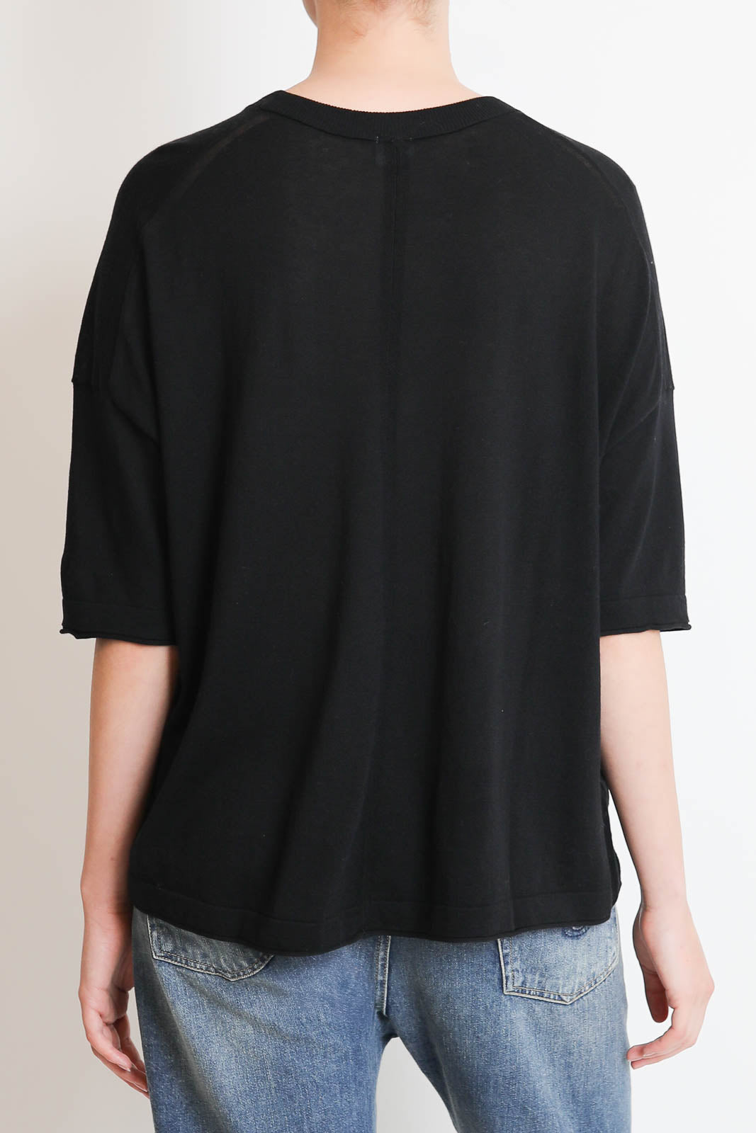 C. T. Plage, Pullover Round in Schwarz
