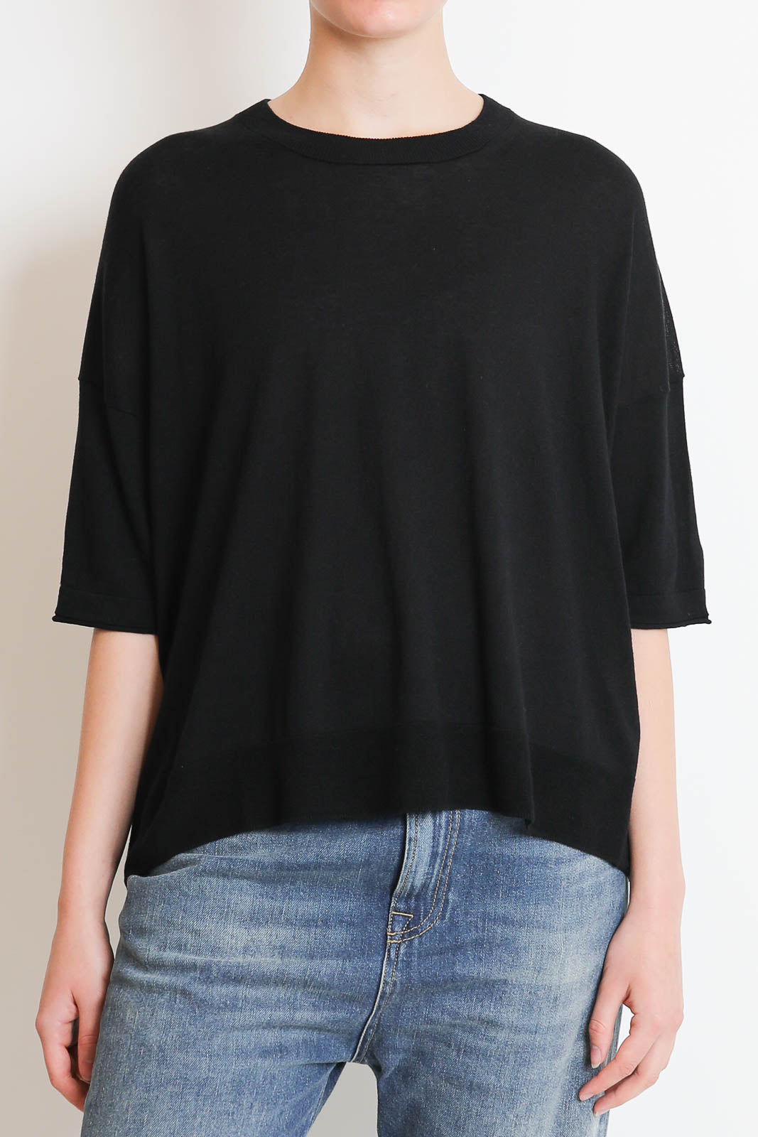 C. T. Plage, Pullover Round in Schwarz