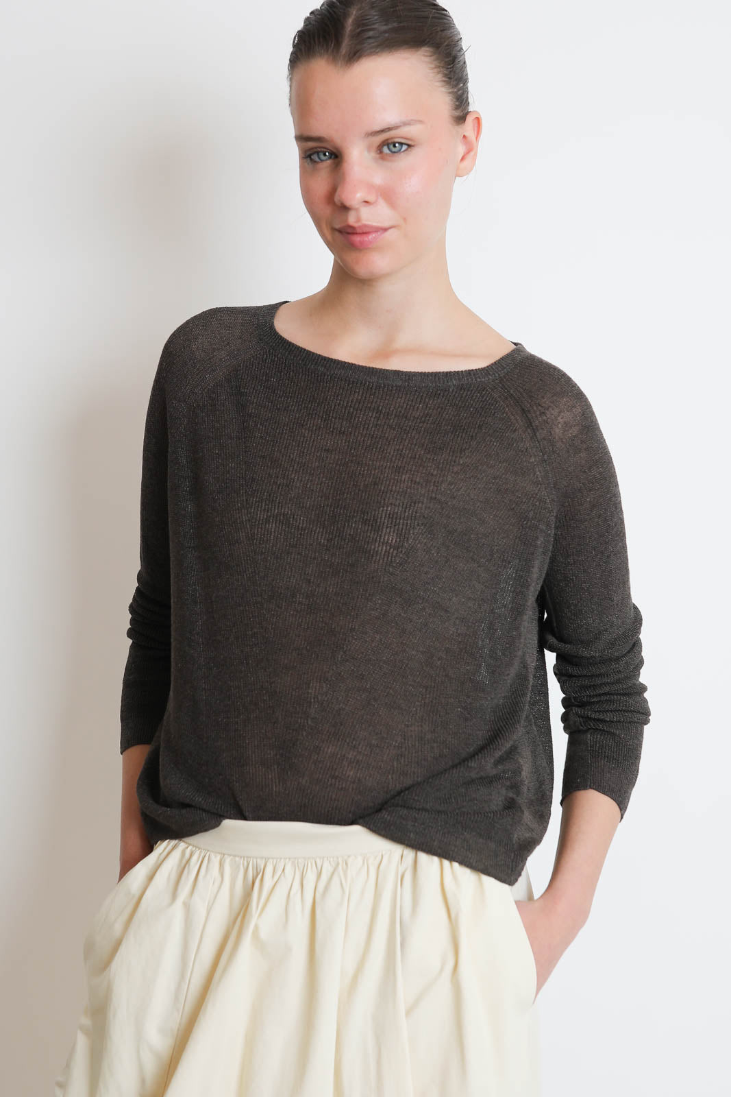 C. T. Plage, Pullover Round in Braun