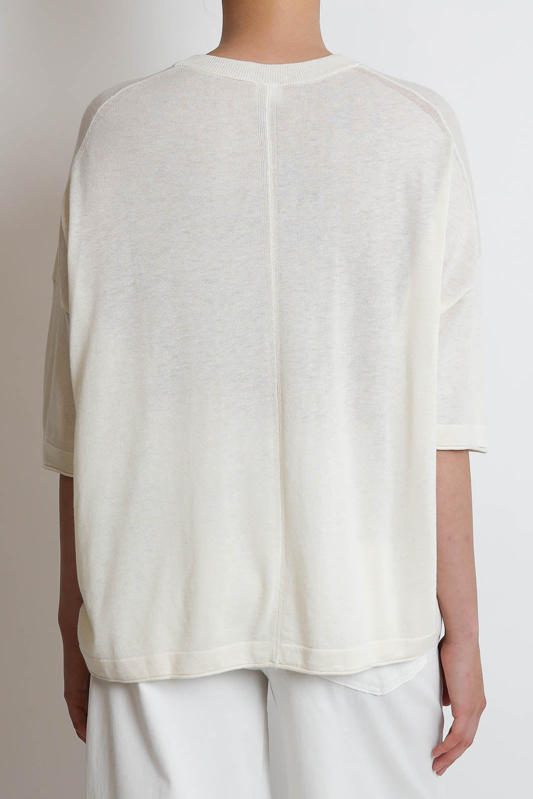 C. T. Plage, Pullover Round in Weiss