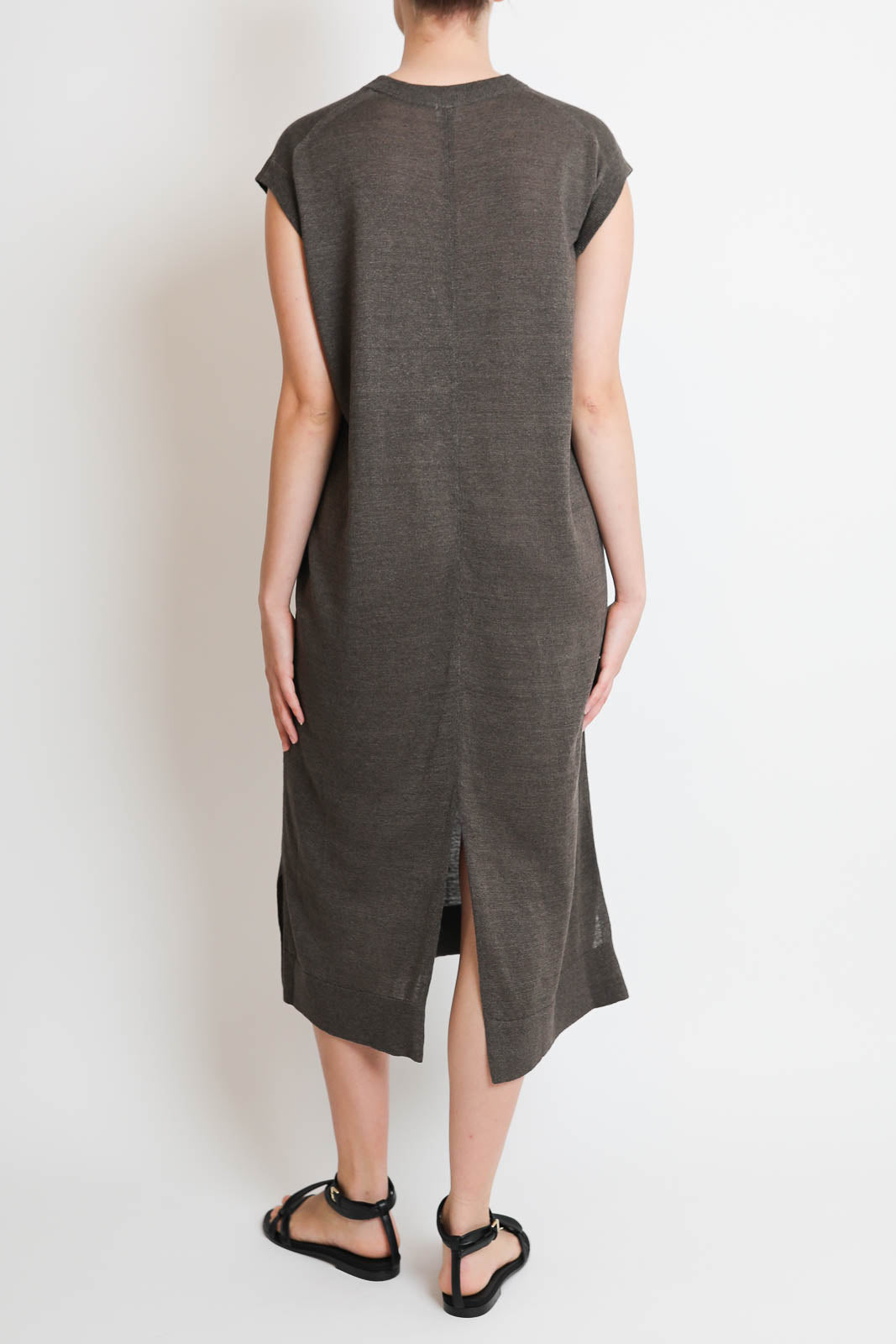 C. T. Plage, Kleid aus Leinen in Braun