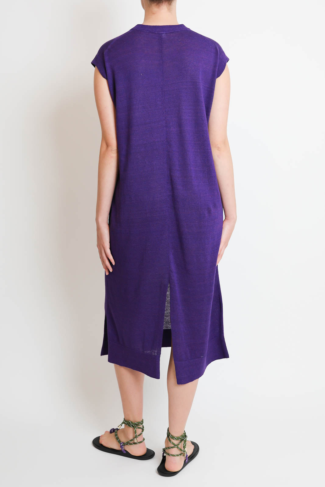 C. T. Plage, Kleid aus Leinen in Violett