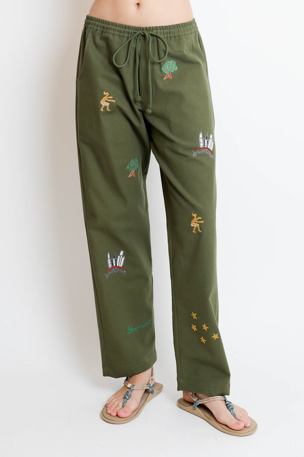 Baziszt, Hose Pasadena in Green Khaki
