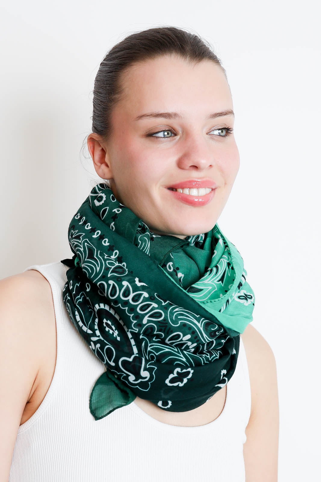 Destin, Schal Cot Pareo in Green