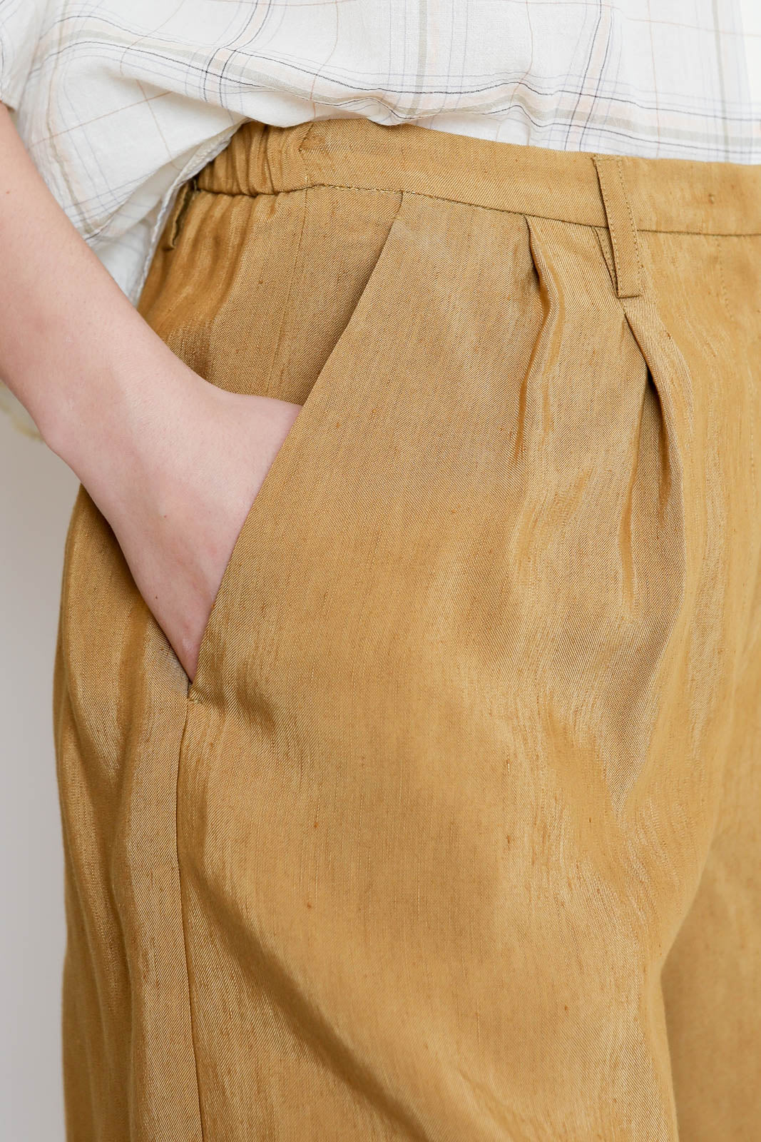 Forte-Forte, Bermuda Slubbed Linen in Gold