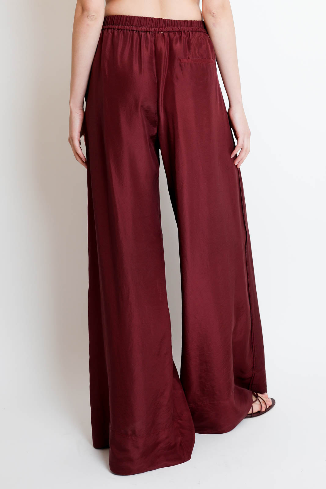 Forte-Forte, Hose Habotai Silk in Ruby